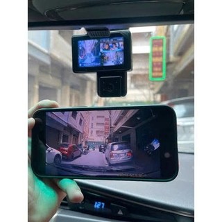 Camera hành trình ô tô 4TAXIPRO 3 mắt nhỏ gọn Ghi hình trước trong và sau Phân giải 2K Kết nối điện thoại Bảo hành 1 năm
