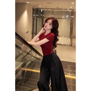 Áo babytee T90 chất liệu cotton zip co giãn 4 chiều ôm body, mềm body, mềm mại thoáng khí mat