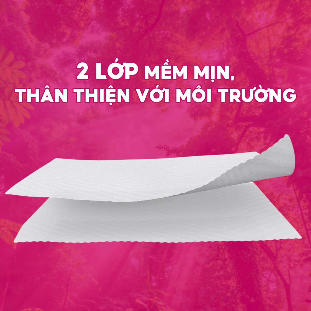 [TRỢ GIÁ] COMBO 5 CUỘN GVS POSY - Cuộn lớn, 700gram 2 lớp, mềm mịn, tiết kiệm, thân thiện với môi trườn
