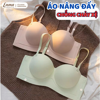 Áo Lót Nâng Quả Ngang Chống Xệ Su Đúc Non Cao Cấp ENMA, Đệm 2cm Không Gọng Không Lộ Viền BRA18