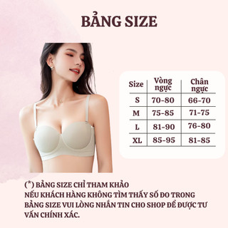 Áo Lót Nâng Quả Ngang Chống Xệ Su Đúc Non Cao Cấp ENMA, Đệm 2cm Không Gọng Không Lộ Viền BRA18