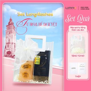 Set Long4Lashes Tu Hoa Bế Nguyệt, Serum Dưỡng Mi Long4lashes Gold Và Sữa Tắm 250ml Túi Trong