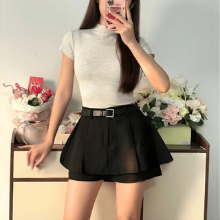 Quần Váy Thiết Kế 2 Tầng Cạp Lưng Cao Khoá Kéo Sau Tôn Dáng HN DESIGN 868