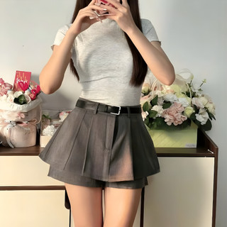 Quần Váy Thiết Kế 2 Tầng Cạp Lưng Cao Khoá Kéo Sau Tôn Dáng HN DESIGN 868