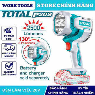 TOTAL Đèn làm việc dùng pin 20V TWLI20881 & TWLI2088 & TWLI20885