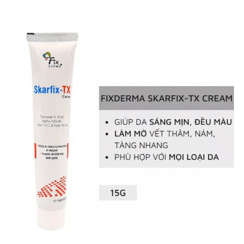 Kem dưỡng Fixderma Skarfix TX Cream mờ thâm. nám, tàn nhang 15ml