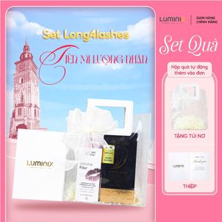 Set Long4Lashes Tiên Mi Lượng Nhãn, Serum Dưỡng Mi Long4lashes Gold và Son Dưỡng Túi Trong