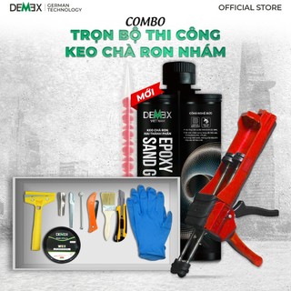 Combo 1 chai Keo Chà Ron Cao Cấp Demex  + DCTC + Súng Bơm Keo - Chống ố màu, chống thấm, ngoài trời & ngoài trời