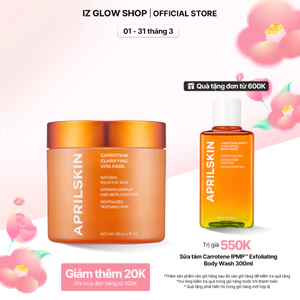 Toner Sạch Mụn Aprilskin Real Carrotene Vitamin Pad 135g 60 miếng