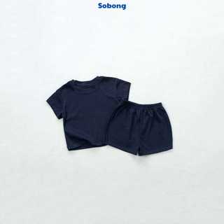Combo 2 bộ quần áo cộc tay gồm 1 bộ trơn và 1 bộ phối màu cho bé Hokiha vải cotton bozip mềm mại size 8-17kg BB17-BB18
