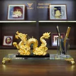 Hộp Đựng Bút Pha Lê TAMU Kim Long Phú Quý, Chất Liệu Đồng Mạ Vàng Và Pha Lê K9 Cao Cấp, Quà Lưu Niệm — ảnh 5
