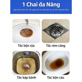 Siêu tốc thông tắc đường ống – Đánh bay dầu mỡ, tóc và cặn bẩn hữu cơ chỉ trong vài phút!