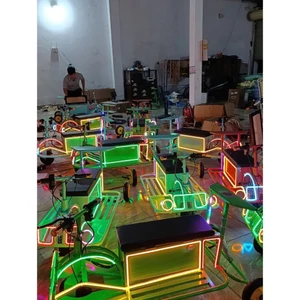 Xe xuồng điện trẻ em chơi công viên, quảng trường có lò xo, 2 người ngồi, tải 130kg cực êm