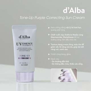Kem chống nắng d’Alba Waterfull Tone-up Sunscreen Dịu Nhẹ Da Nhạy Cảm Nâng Tông Sáng Hồng 50ml
