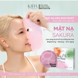 Combo 5 & 10 Mặt Nạ Kira Skin Feast – Cà Chua | Trà Xanh | Sakura – Dưỡng Ẩm, Làm Dịu, Hỗ Trợ Sáng Da