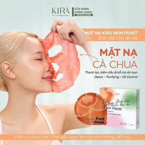 Combo 30 Mặt Nạ Kira Skin Feast – Cà Chua | Trà Xanh | Sakura – Chăm Sóc Da Toàn Diện Tại Nhà