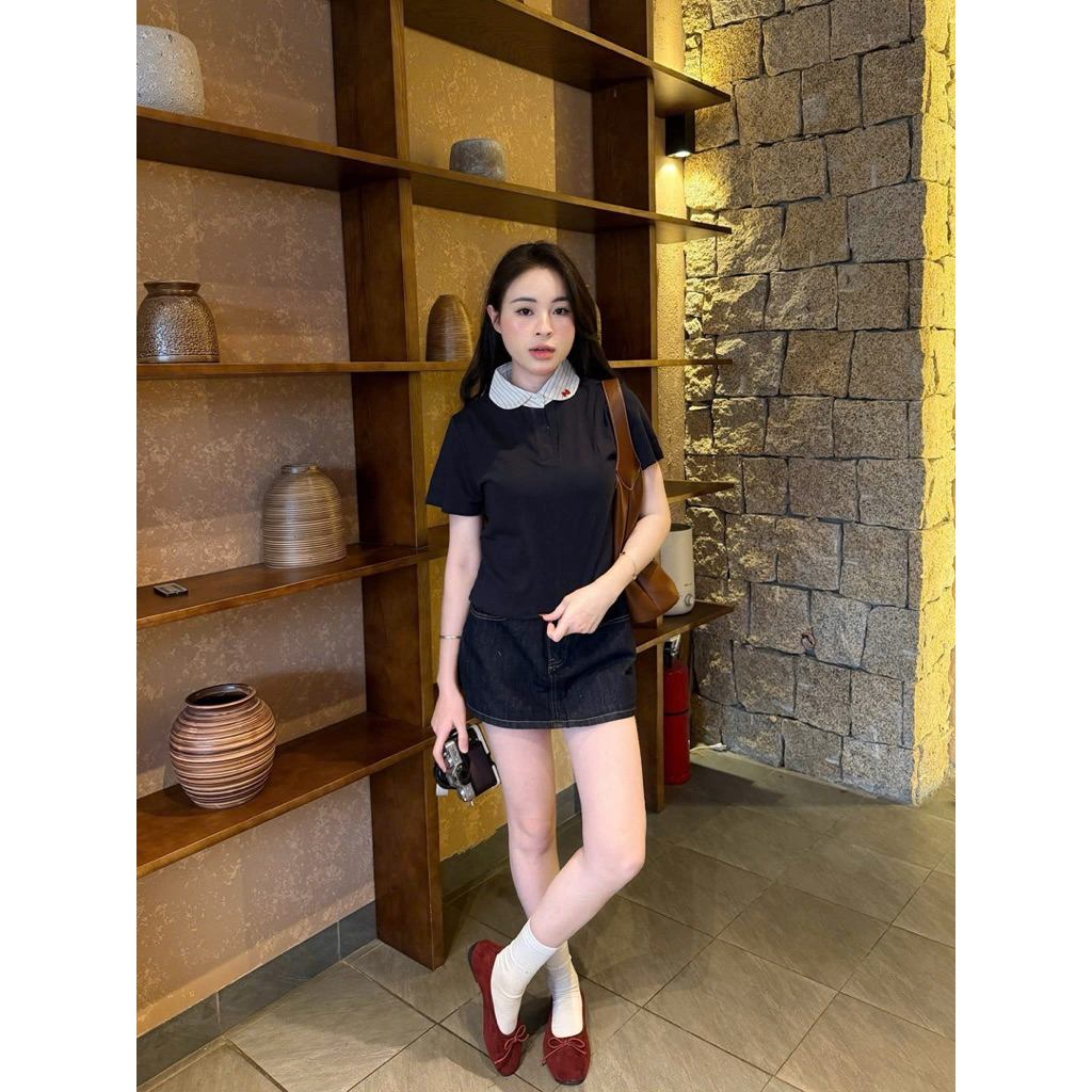 [𝐒𝐮𝐙𝐲] Thun Siêu Mát Cổ Sen Kẻ Tim QCCC (48-54kg)u
