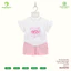 Bộ Cộc Bé Gái Tay Bèo Sweet Little Angel - Bộ Hè Anminaza Vải Petit Mềm Mát AMIA0513