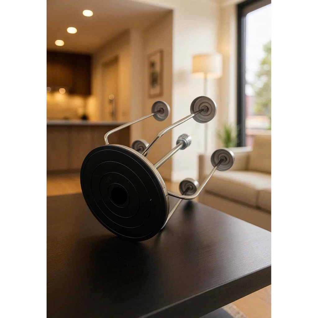 Giá Úp Cốc Xoay 360° Inox Cao Cấp 6 Nhánh – Kệ Úp Ly Chống Gỉ Cho Bàn Bếp Hiện Đại