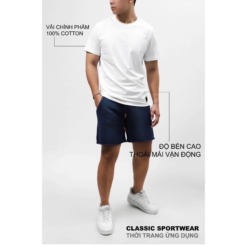 Áo thun nam DEFOXX SPORT cotton 4C nhãn dệt 4 màu 241123 241124 241125 241127 foxxmen