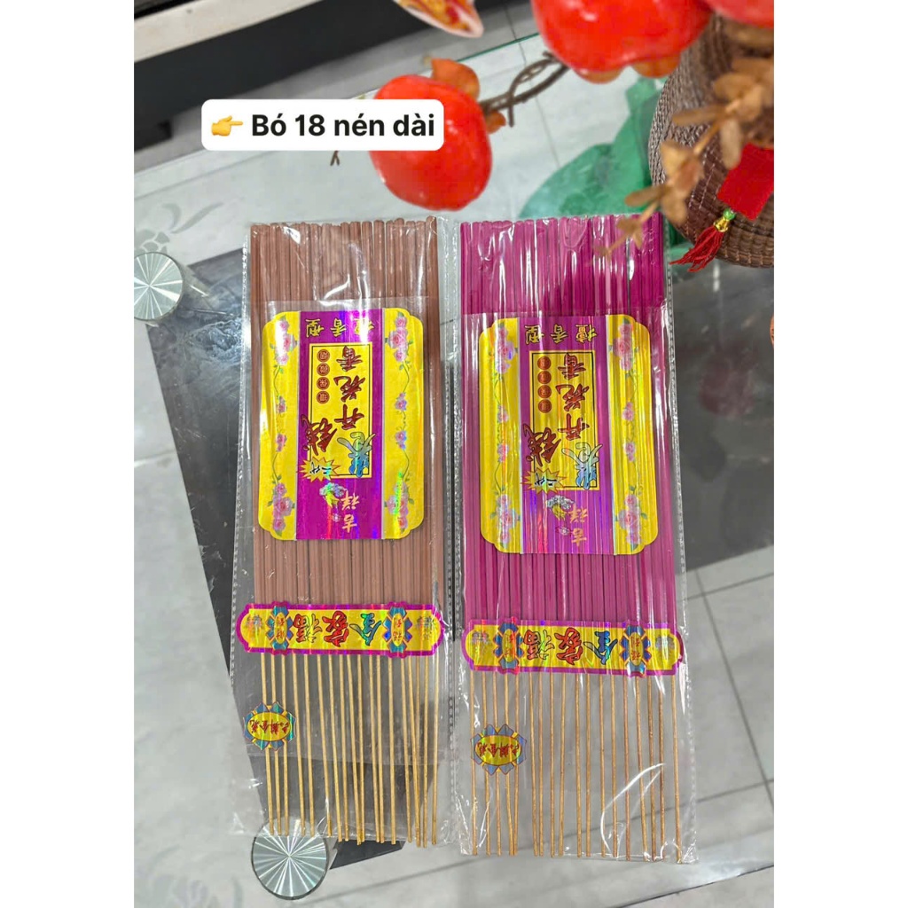 Bịch 18 nén nhang thơm nở hoa phú quý ấm cúng an lành