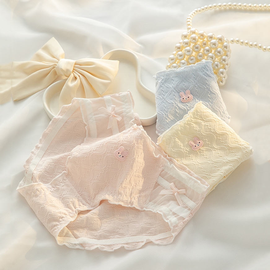 Quần lót nữ cotton xốp cao cấp viển ren sang trọng cạp vừa tôn dáng đáy lót kháng khuẩn LANIXA L2861