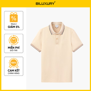 [T7_SALE 20%_HT] Áo Polo Nam Màu Be 9APCT050BEI Biluxury Thiết Kế Basic Thoáng Mát Bền Màu