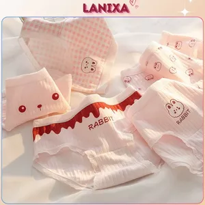 Quần lót nữ cotton thấm hút tốt co giãn linh hoạt cạp vừa tôn dáng đáy kháng khuẩn LANIXA LY11 -CB