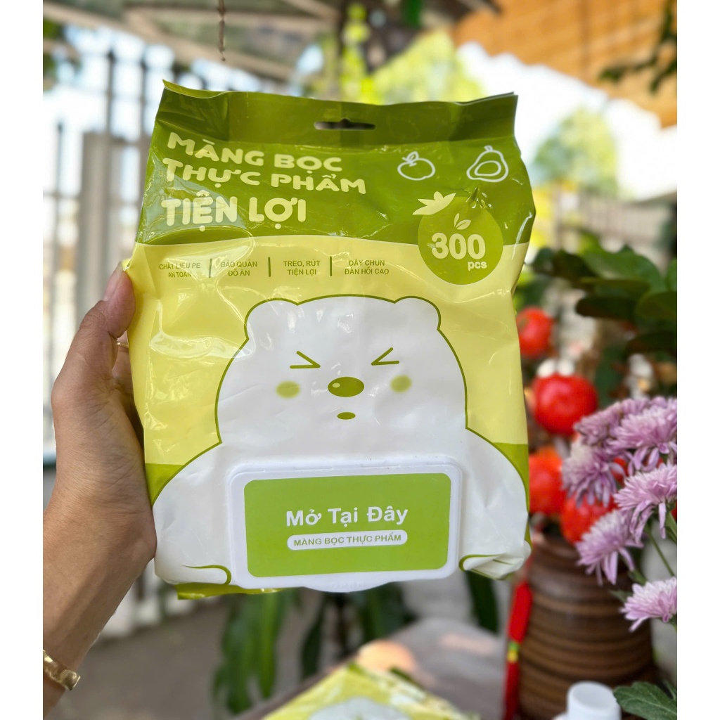 TÚI 300 CHIẾC MÀN BỌC THỰC PHẨM GẤU SANG TRỌNG SẠCH SẼ