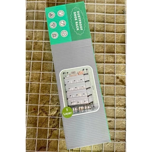 KỆ GIÀY 5 TẦNG INOX CÓ NẮP ĐẬY