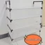 KỆ GIÀY 5 TẦNG INOX CÓ NẮP ĐẬY