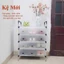KỆ GIÀY 5 TẦNG INOX CÓ NẮP ĐẬY