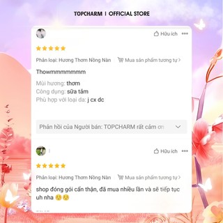 Sữa Tắm Thiên Nhiên Hương Hoa Sang Trọng Lưu Hương 24h - Dung tích 500ml - TOPCHARM