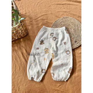 Quần chống muỗi chất liệu Xô muslin cao cấp cho bé trai ,bé gái