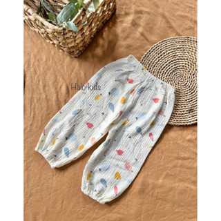 Quần chống muỗi chất liệu Xô muslin cao cấp cho bé trai ,bé gái