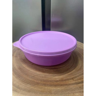 Sét bowl tròn tím 1L - 1.5L - 2L, tup indo, hộp tròn kín khí, kín mùi