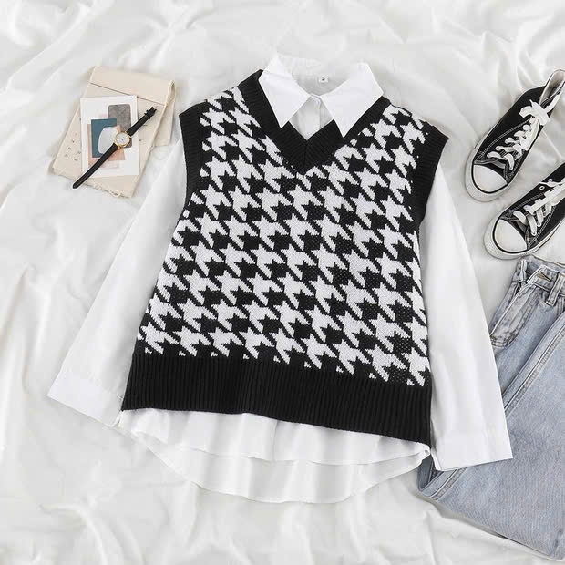 [SALE ĐẦU MÙA] Áo Gile Len Cardigan, Áo Khoác Nữ Xinh Xắn Phong Cách Hàn Quốc Dễ Phối Đồ - SMCT