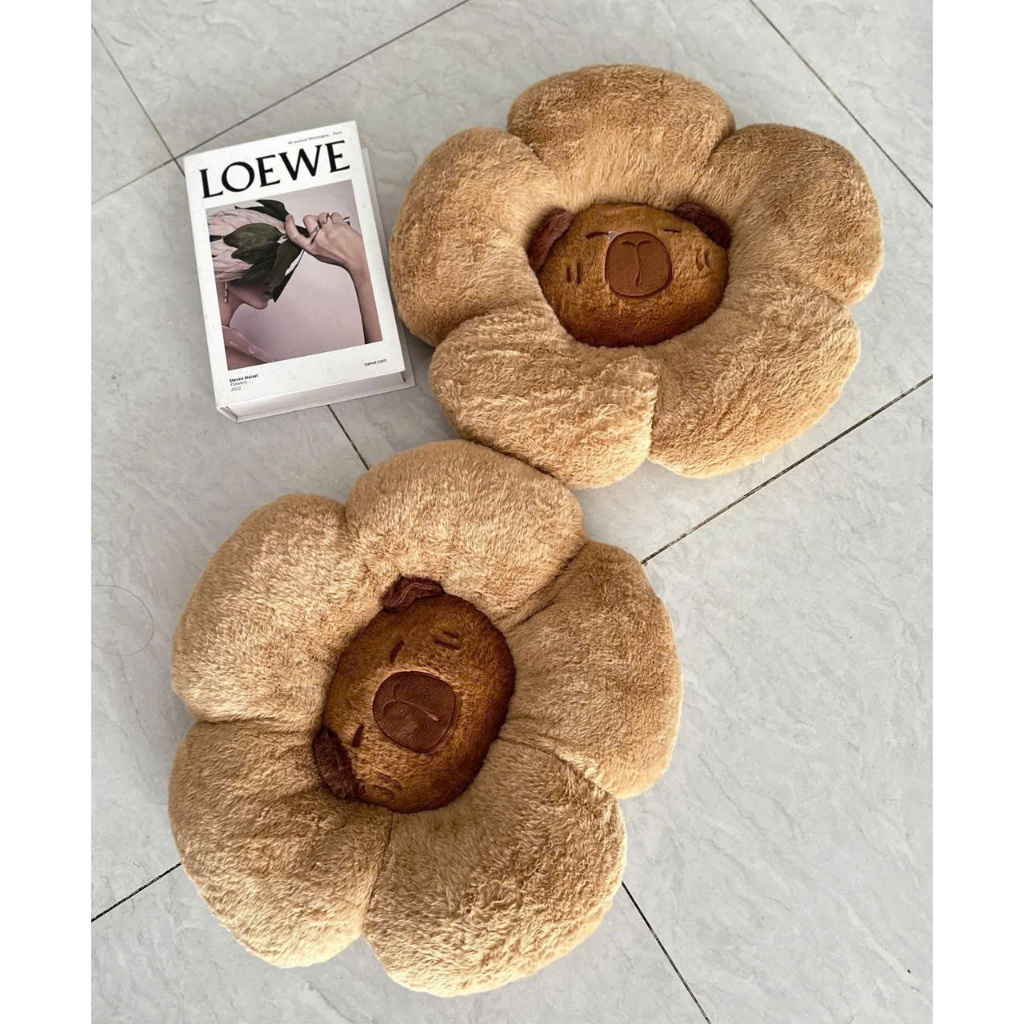 GỐI NGỒI BỆT , TỰA LƯNG TRANG TRÍ HÌNH CAPYBARA CUTE