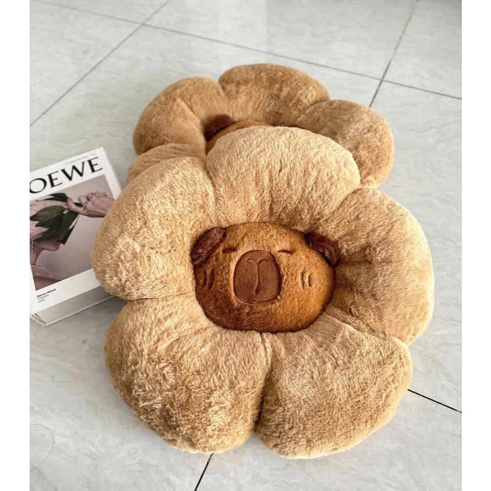 GỐI NGỒI BỆT , TỰA LƯNG TRANG TRÍ HÌNH CAPYBARA CUTE