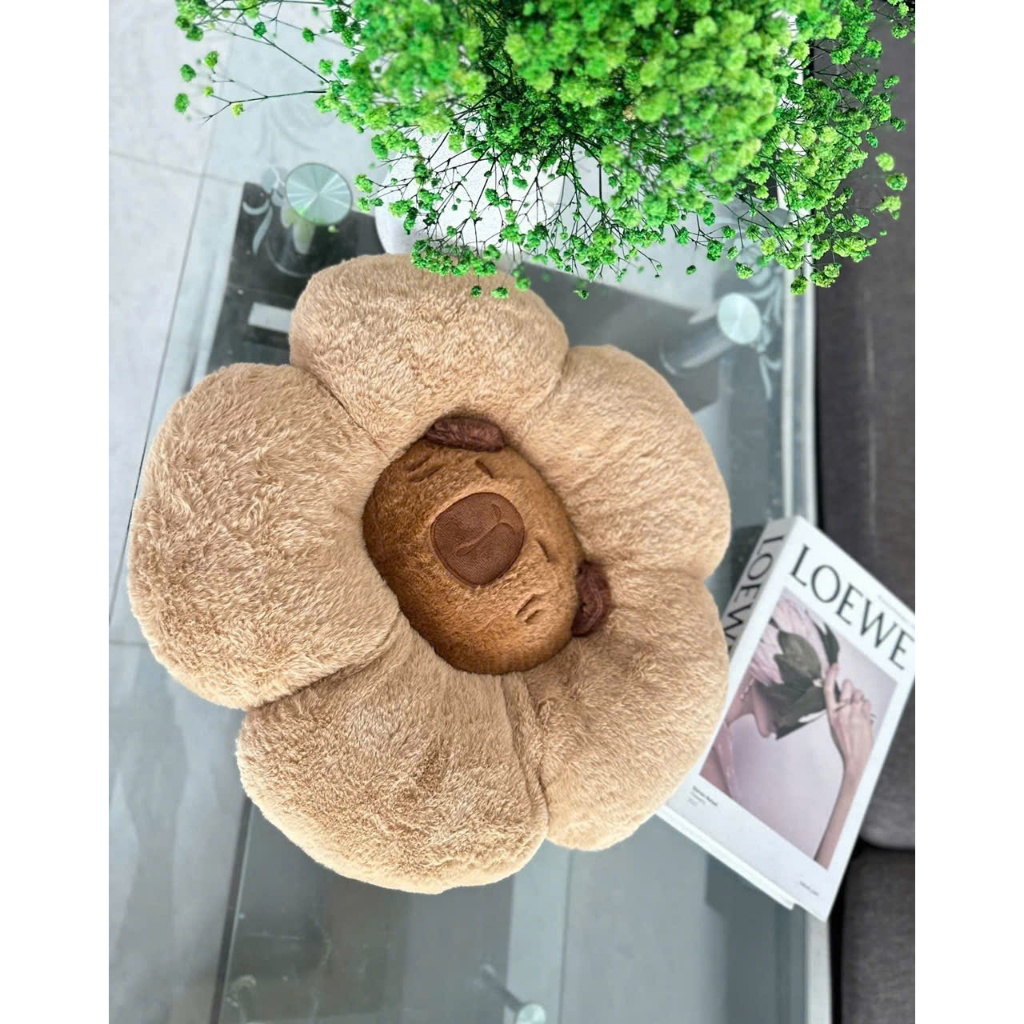 GỐI NGỒI BỆT , TỰA LƯNG TRANG TRÍ HÌNH CAPYBARA CUTE
