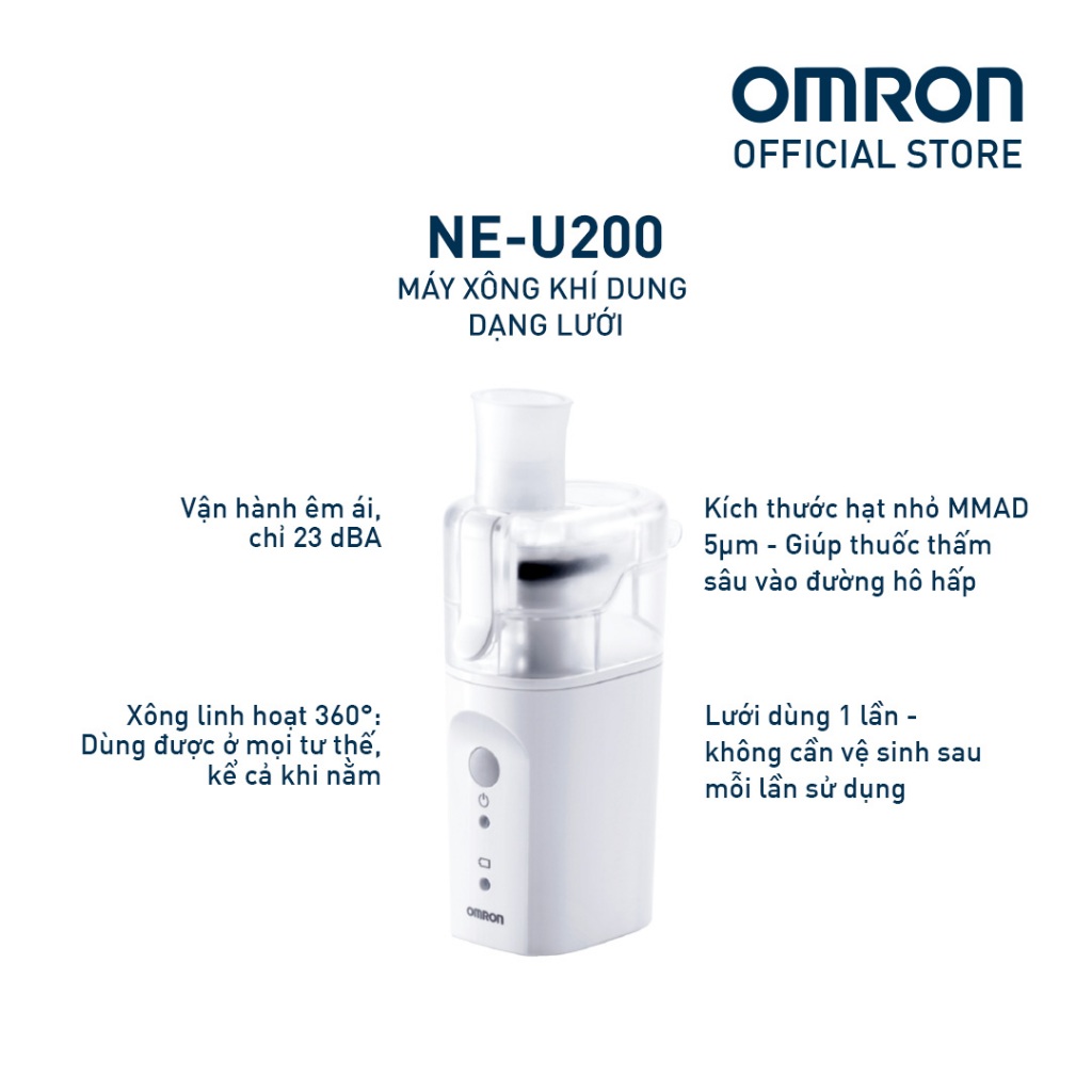 Máy Xông Khí Dung Dạng Lưới Omron NE-U200