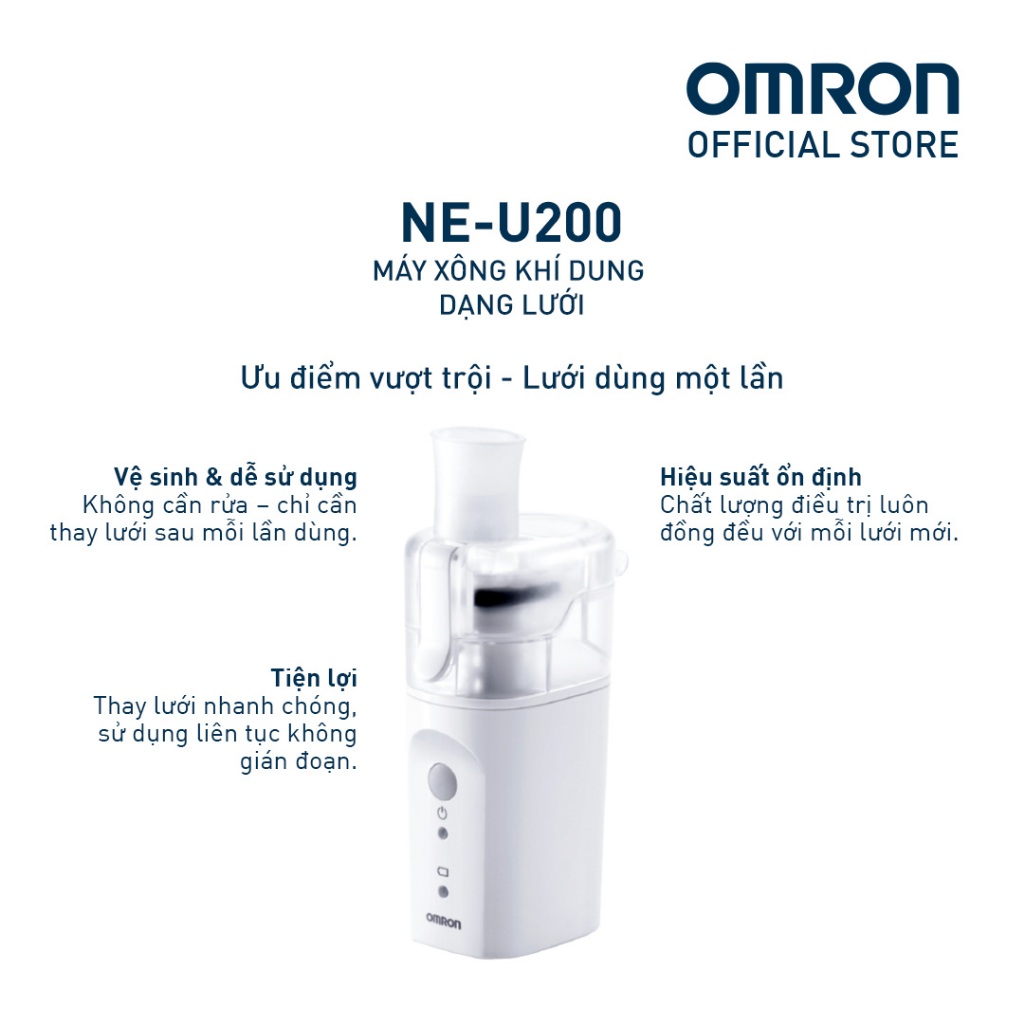 Máy Xông Khí Dung Dạng Lưới Omron NE-U200