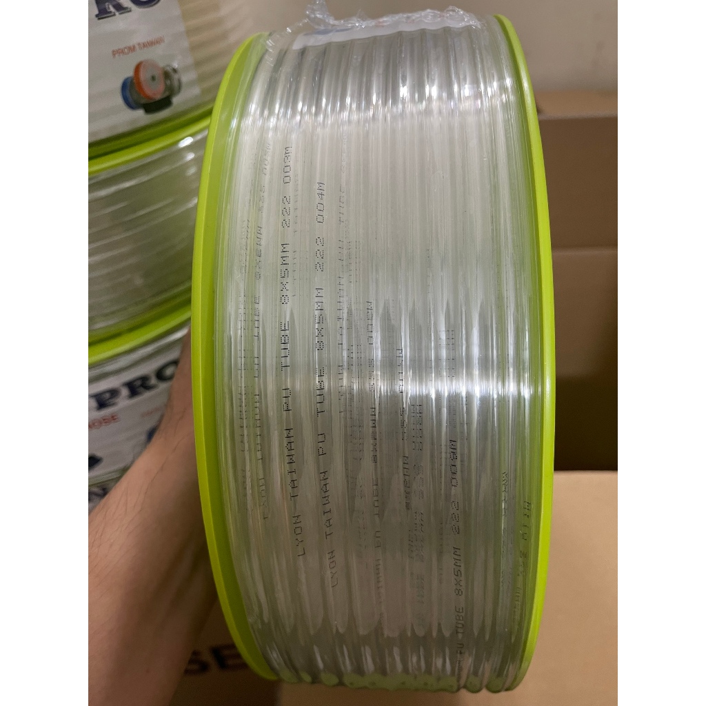 [Cuộn 100M] Dây Hơi 8mm PU Đài Loan Lyon Pro 8x5x100m | 2 Màu Xanh/Trắng