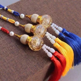 Dây Treo Trang Trí Xe Hơi Hình Hồ Lô Đính Gai Đôi Khánh treo xe ô tô khánh hồ lô treo xe hơi đem lại tài lộc