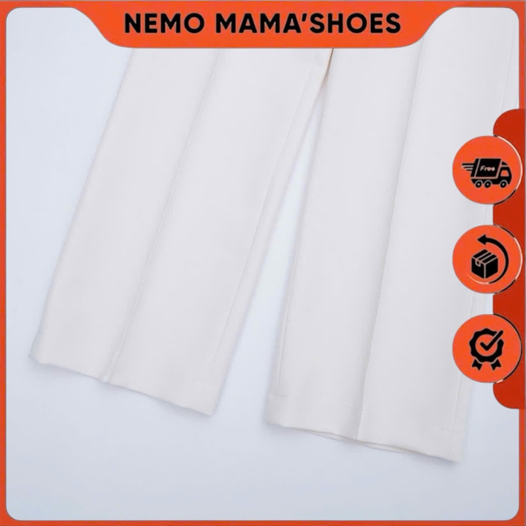 TENSEY QUẦN TÂY TRẮNG ỐNG SUÔNG CẠP CAO THANH LỊCH CAO CẤP (Q250521001)