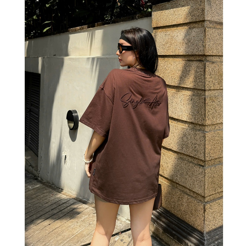 Áo Thun Boxy Single Alter Nevasome Cotton 250gsm Local Brand Tay Lỡ Form Boxy Rộng Nam Nữ Womenswear