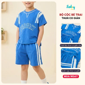 Bộ quần áo bé trai ILABY chất liệu thun cao cấp phong cách hiphop cá tính size đại từ 9-35kg [3406]
