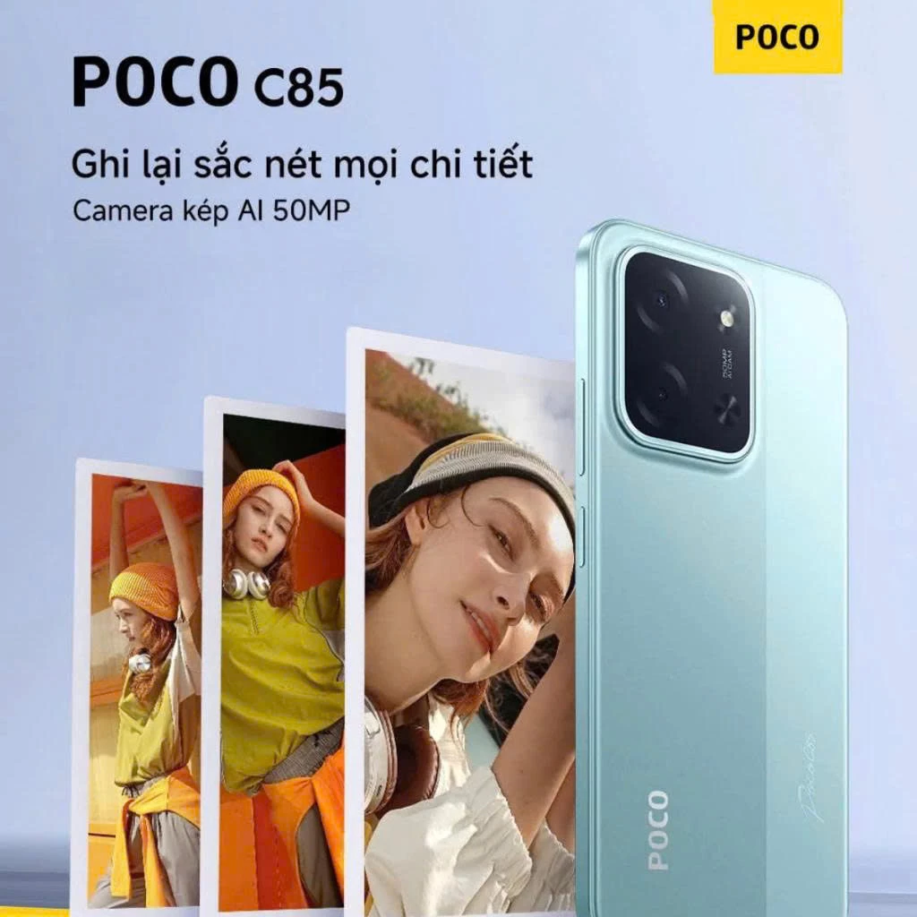 Điện thoại XIAOMI POCO C85 (6+128GB) | Màn 6.9" 120Hz | Camera 50MP | Chip Helio G81-Ultra