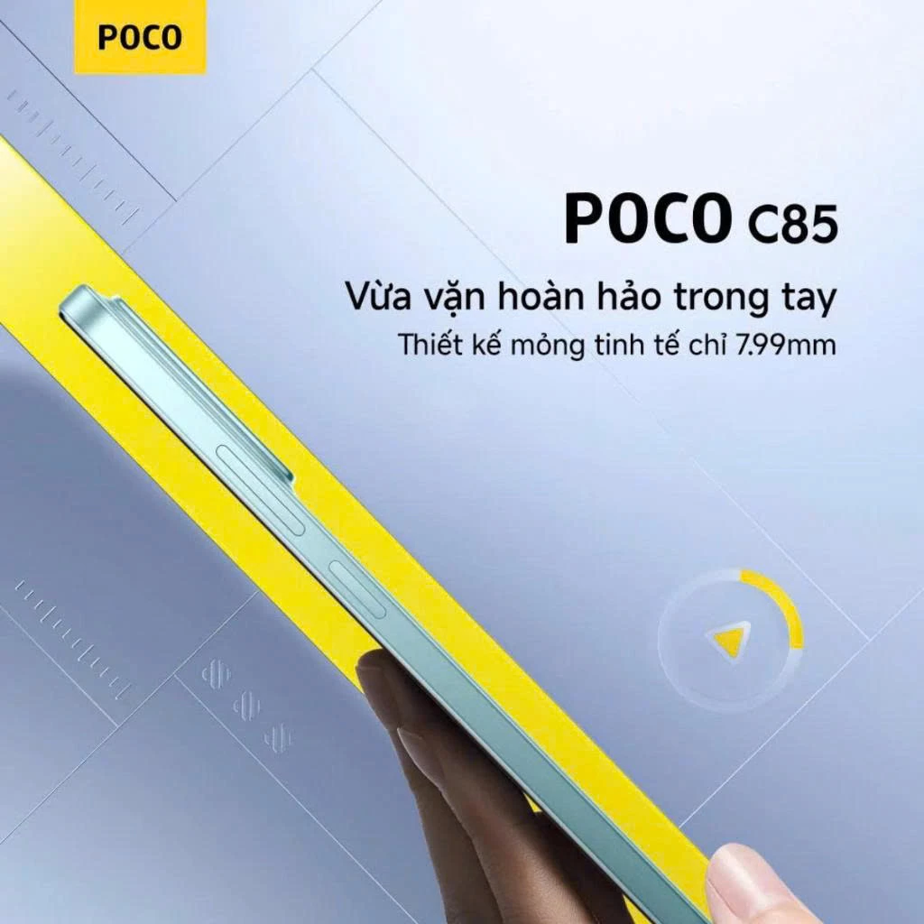 Điện thoại XIAOMI POCO C85 (6+128GB) | Màn 6.9" 120Hz | Camera 50MP | Chip Helio G81-Ultra