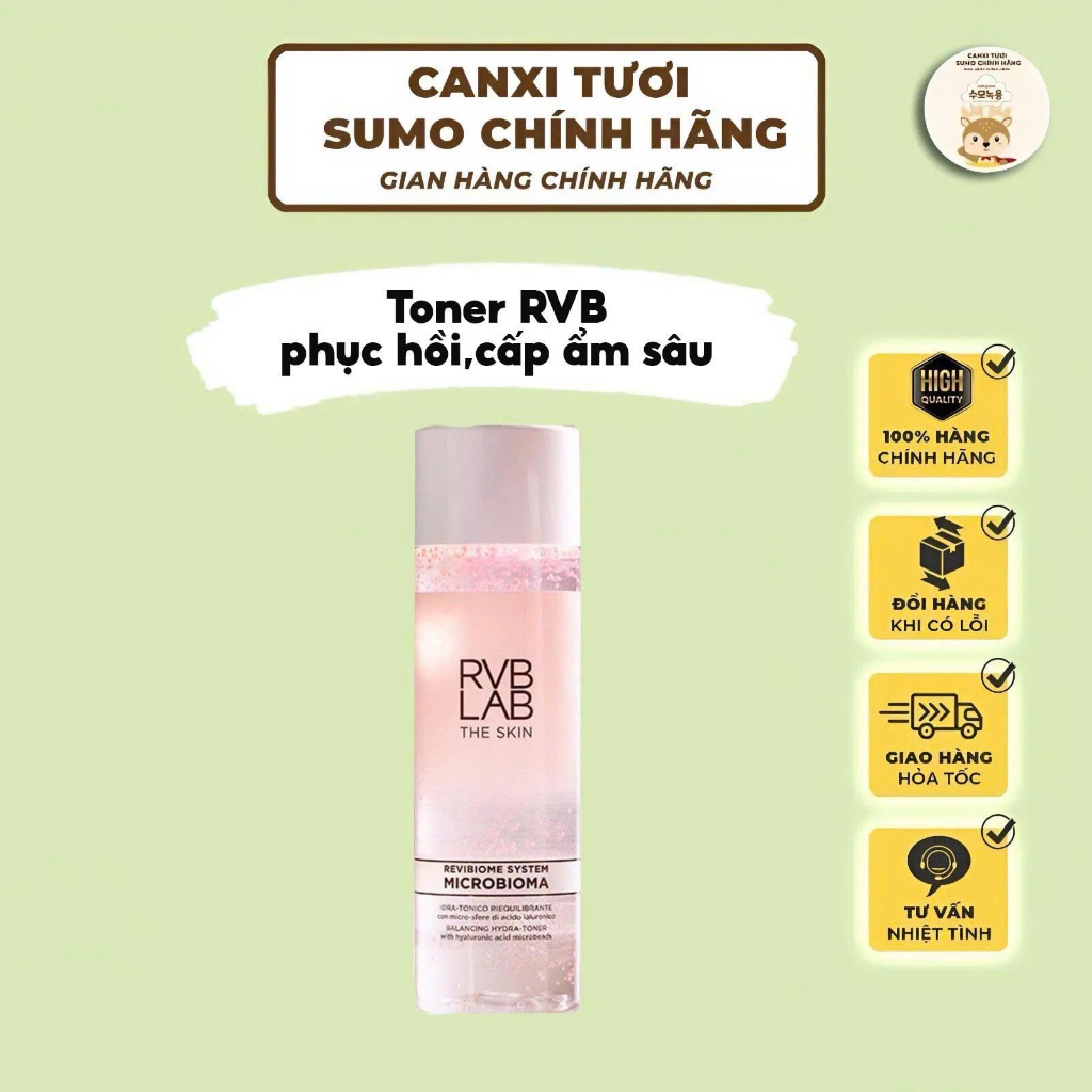 Toner Cân Bằng Lợi Khuẩn RVB LAB Microbioma - Phục Hồi Độ Ẩm & Bảo Vệ Da Chuyên Sâu 200ml